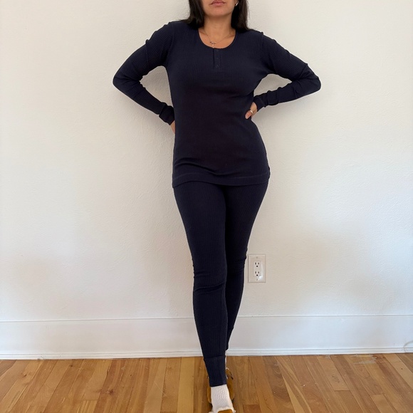 The simple folk ribbed leggings indigo - Picture 2 of 6